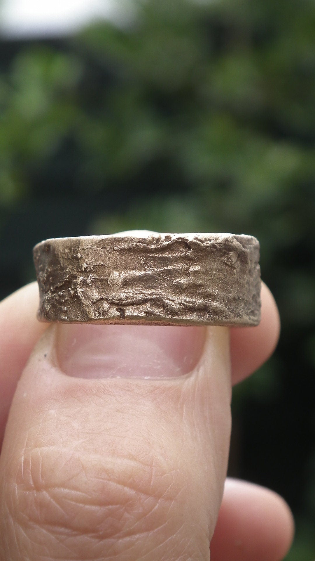 Handmade bronze ring