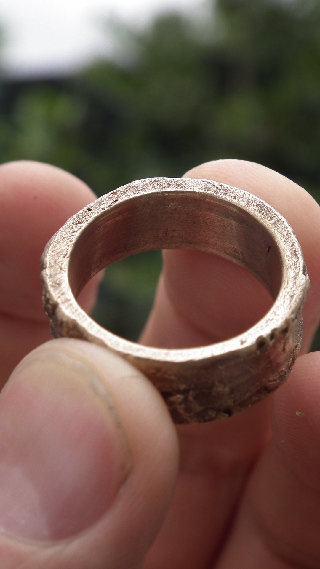 Handmade bronze ring