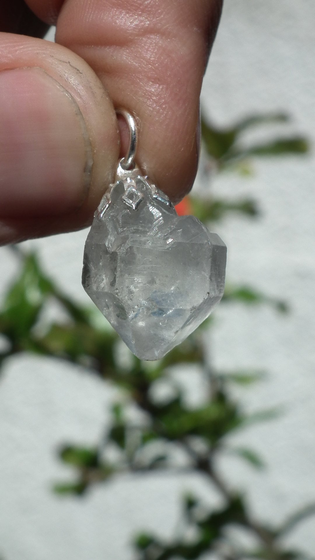 Herkimer diamond pendant