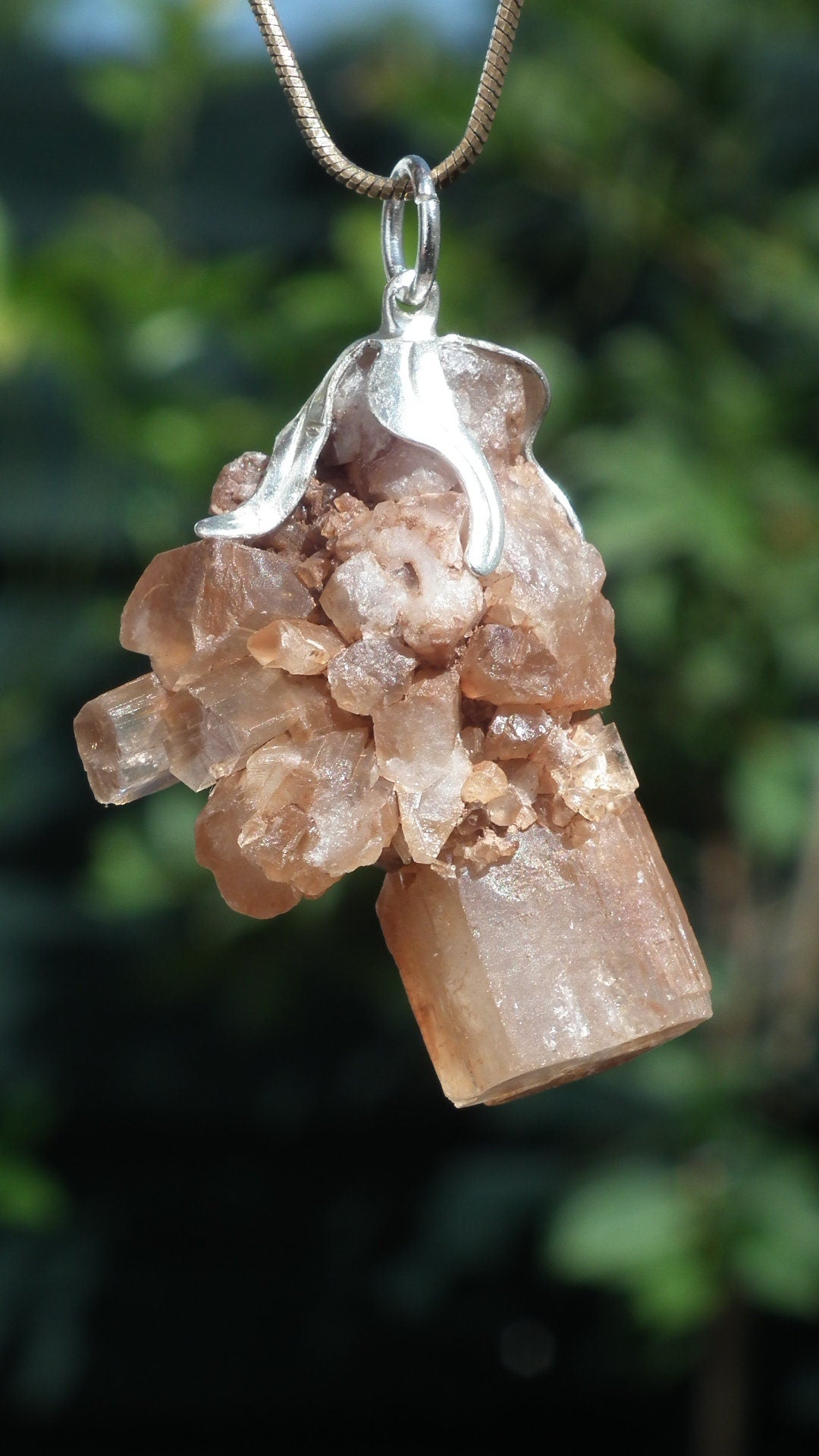 Aragonite necklace / Aragonite crystal