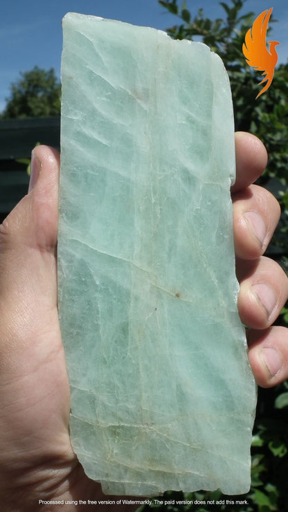 Aquamarine Slab // Aquamarine crystal