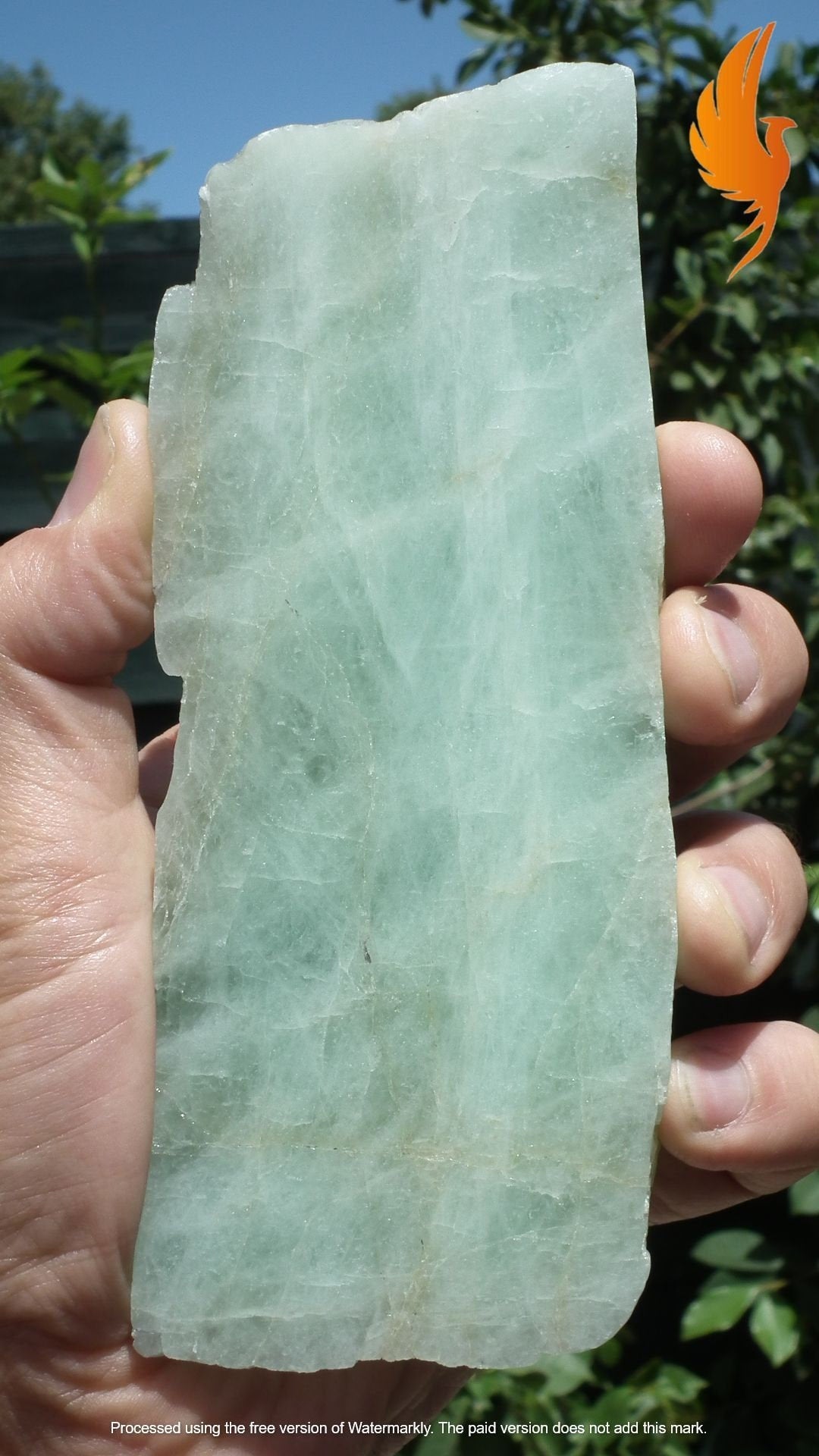 Aquamarine Slab // Aquamarine crystal