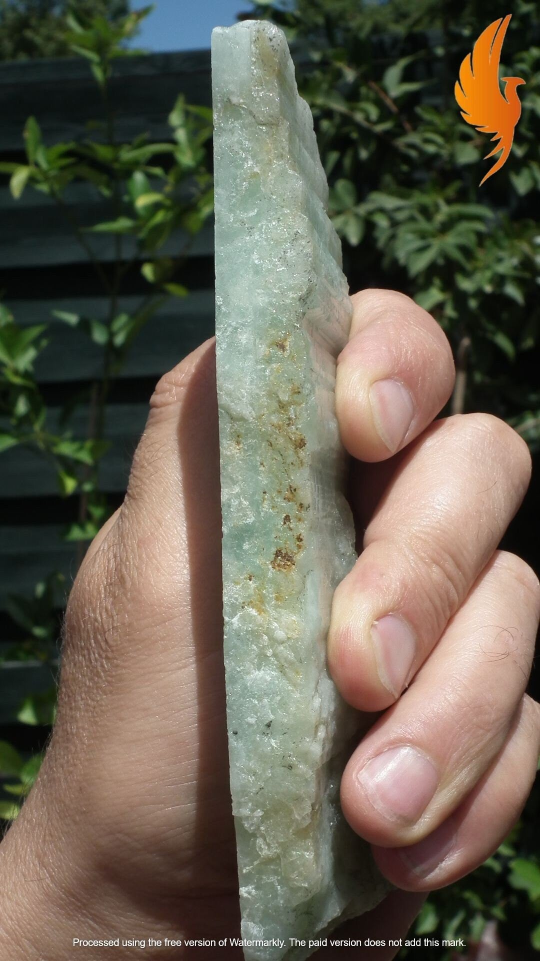 Aquamarine Slab // Aquamarine crystal