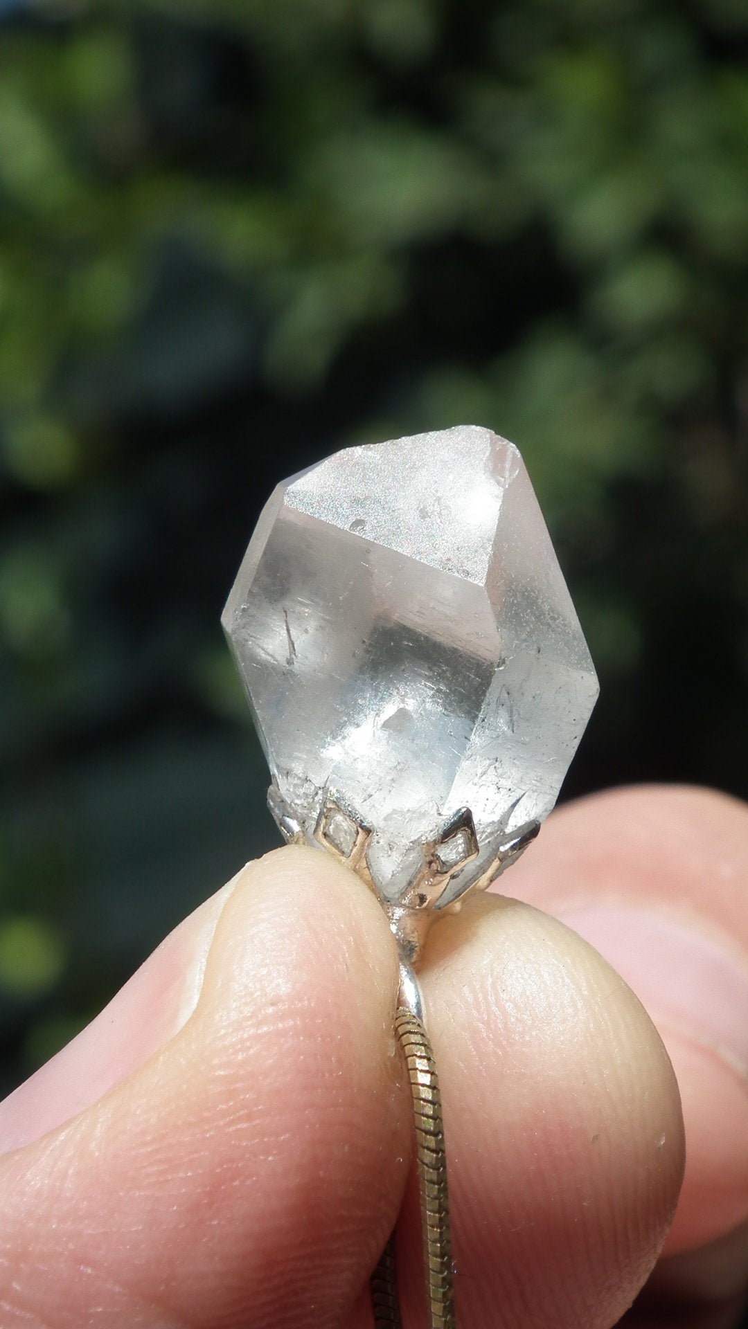 Herkimer diamond necklace