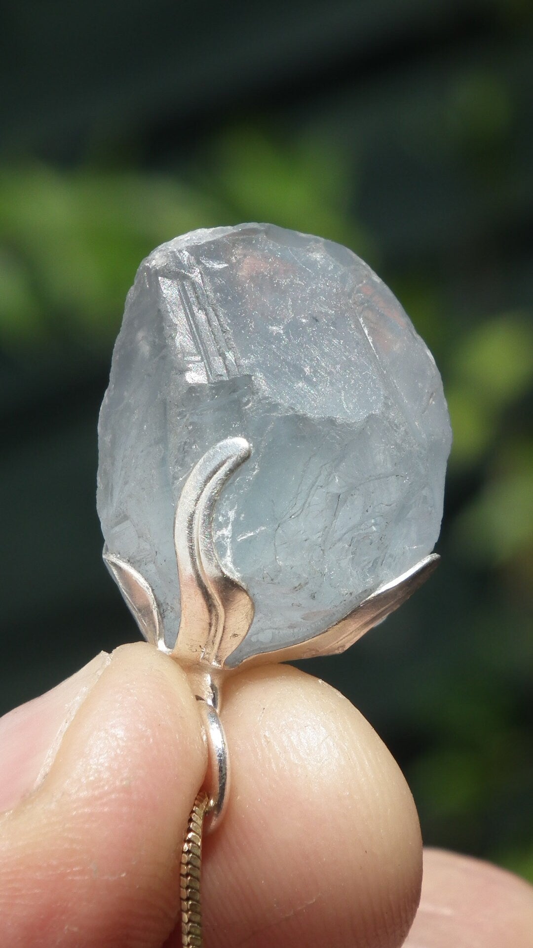 Celestite pendant