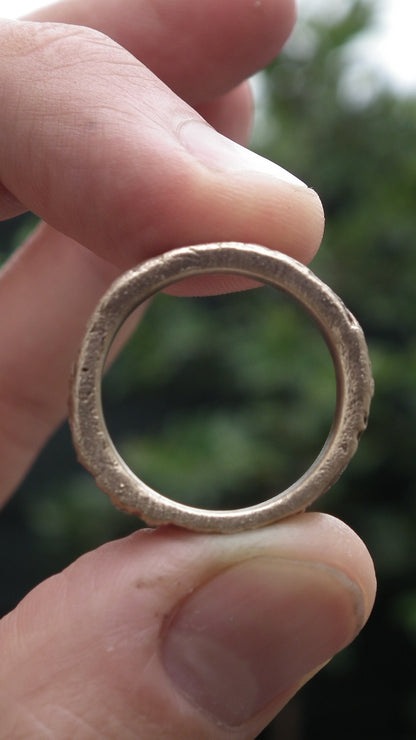 Handmade bronze ring