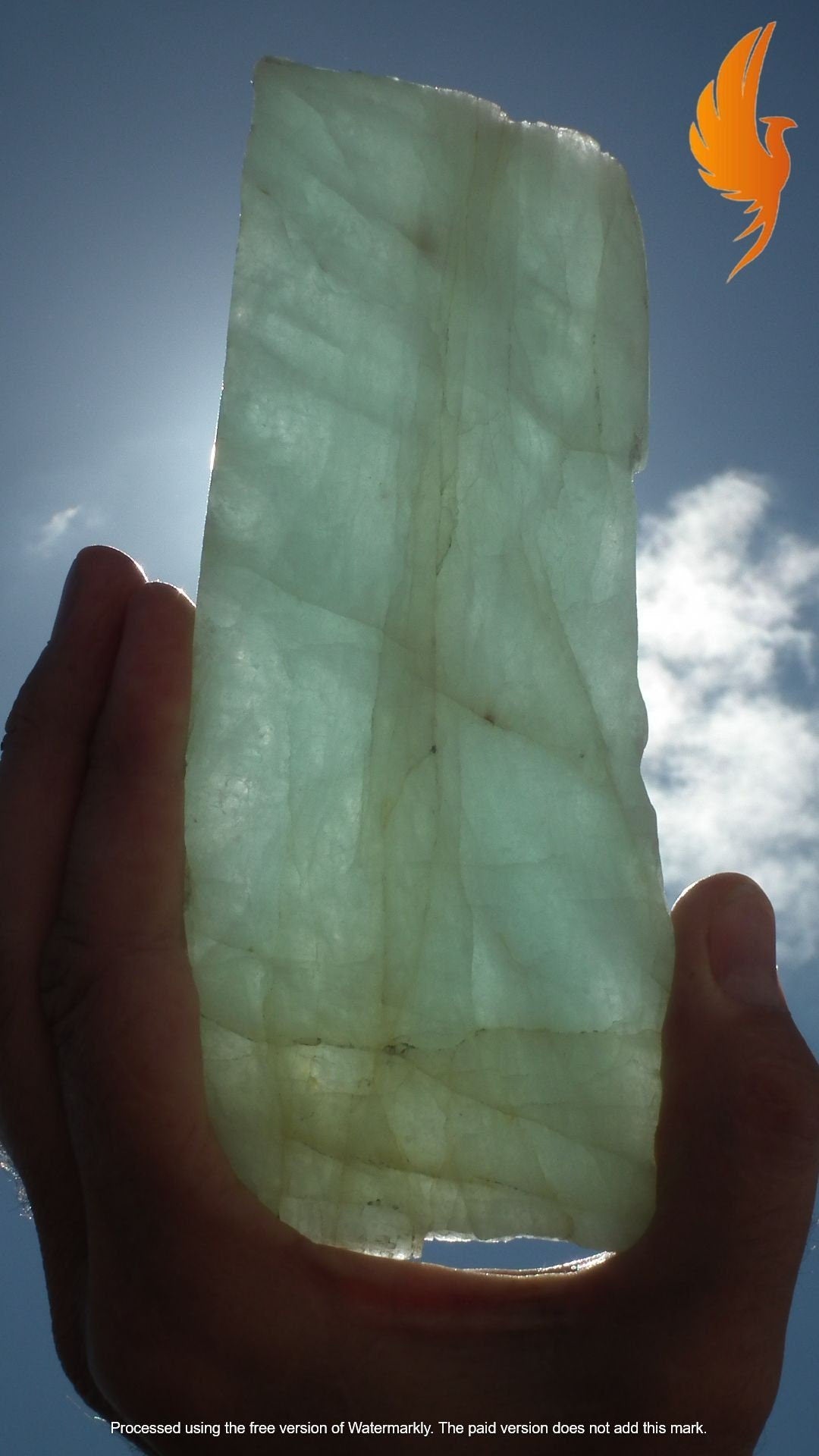 Aquamarine Slab // Aquamarine crystal