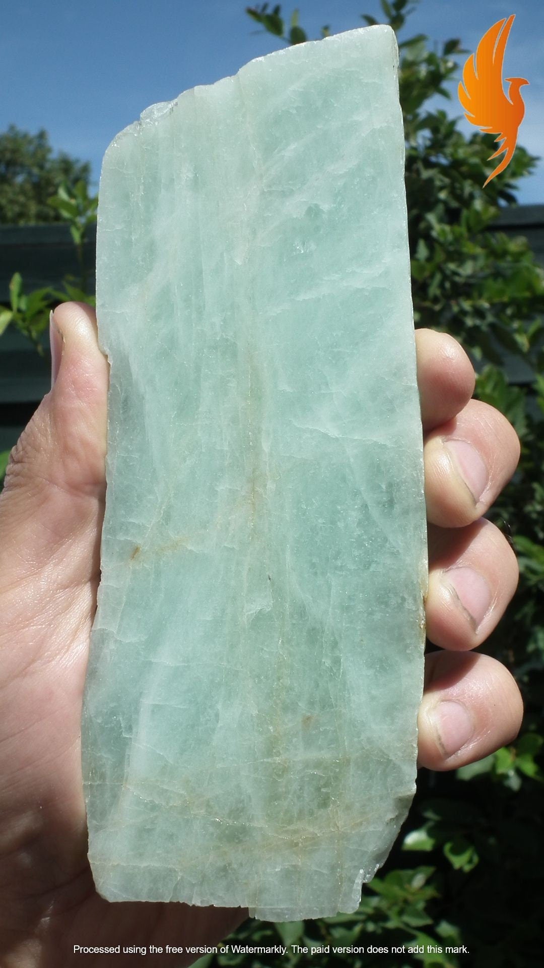 Aquamarine Slab // Aquamarine crystal