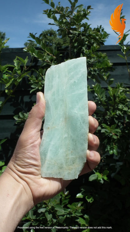 Aquamarine Slab // Aquamarine crystal