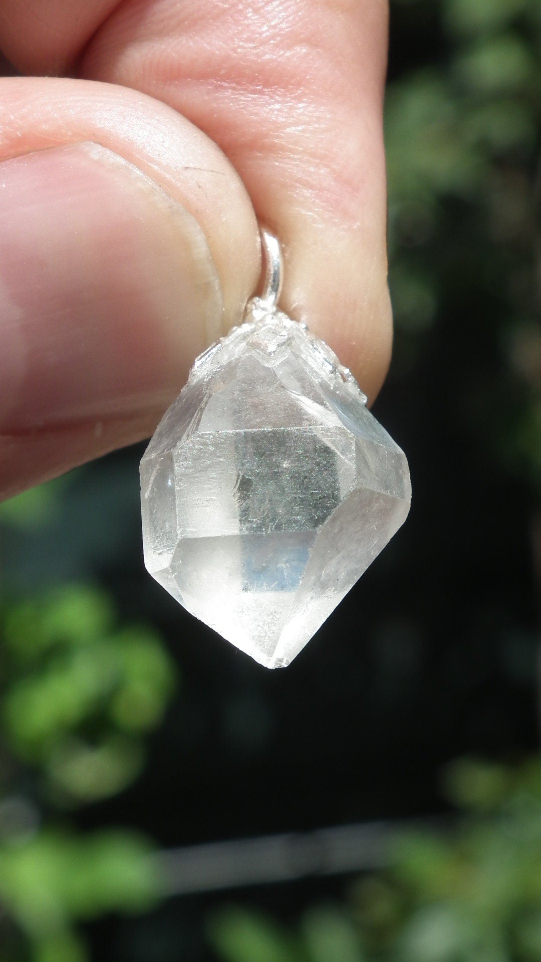 Herkimer diamond necklace