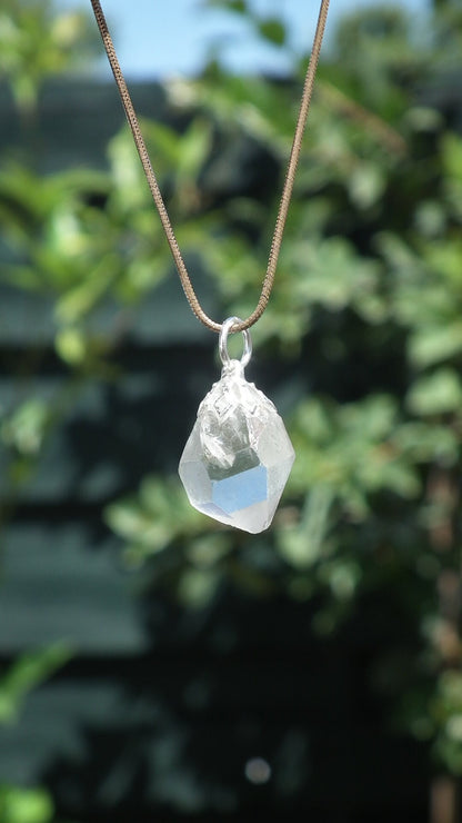 Herkimer diamond necklace