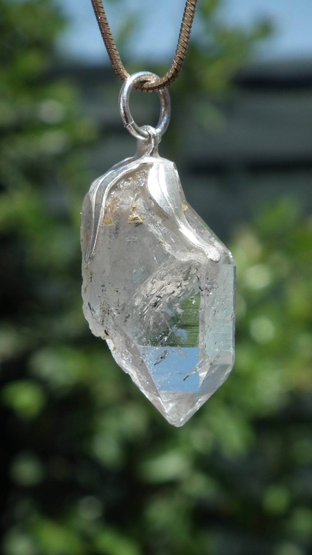 Herkimer diamond necklace // XXL Herkimer diamond necklace