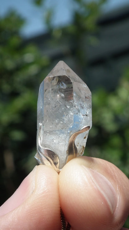 Herkimer diamond necklace // XXL Herkimer diamond necklace