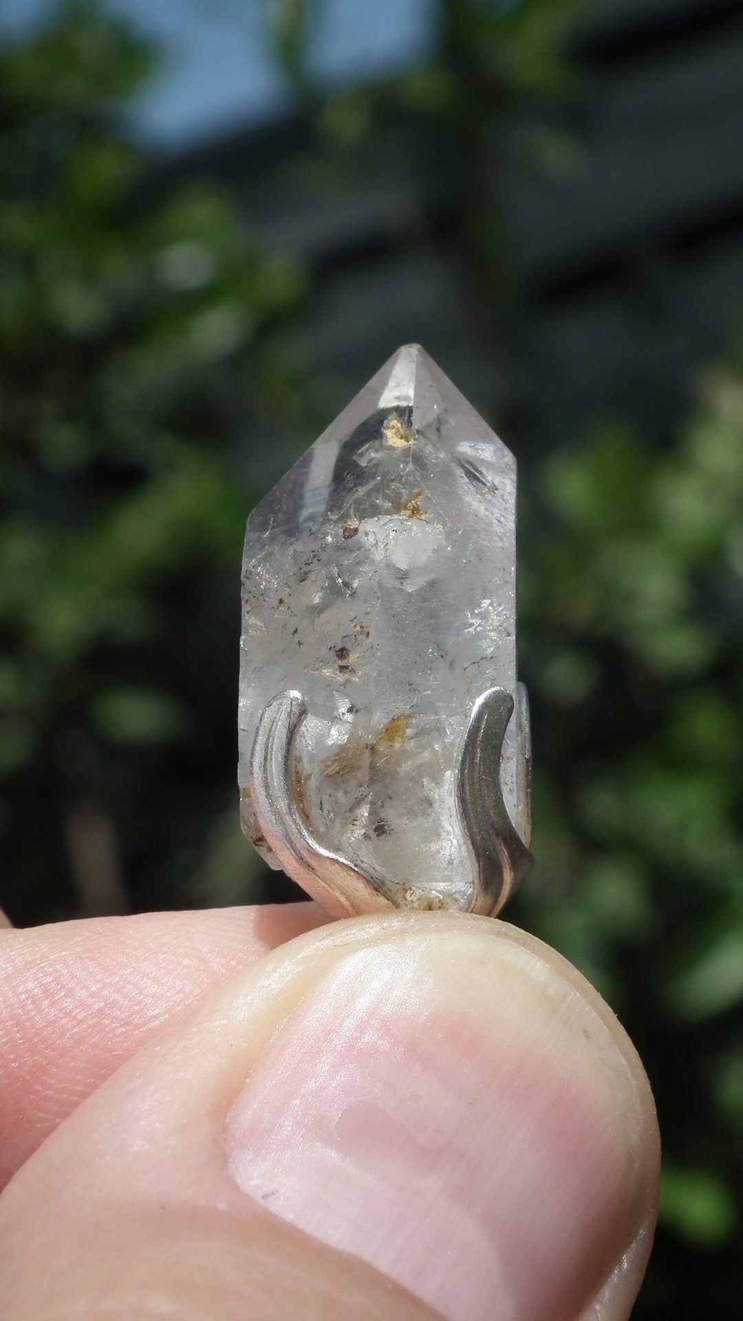 Herkimer diamond necklace // XXL Herkimer diamond necklace