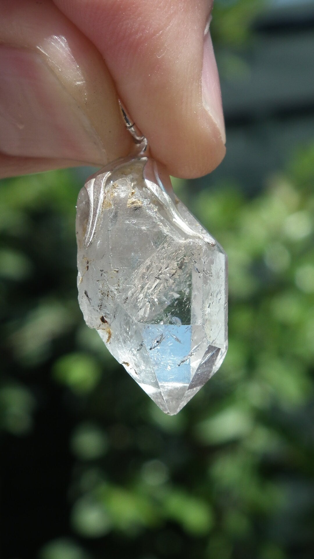 Herkimer diamond necklace // XXL Herkimer diamond necklace