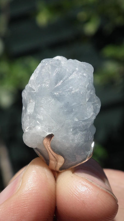 Celestite necklace / Celestite crystal / Blue celestite