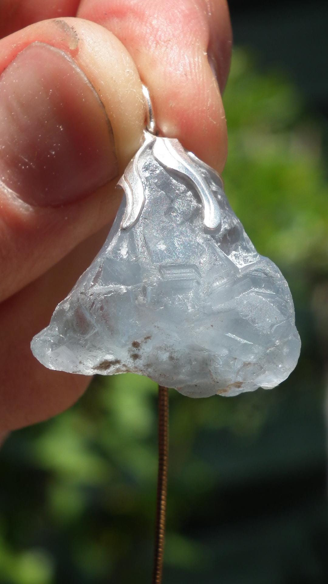 Celestite pendant / Celestite crystal