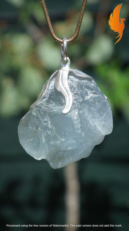 Celestite necklace / Celestite crystal / Blue celestite