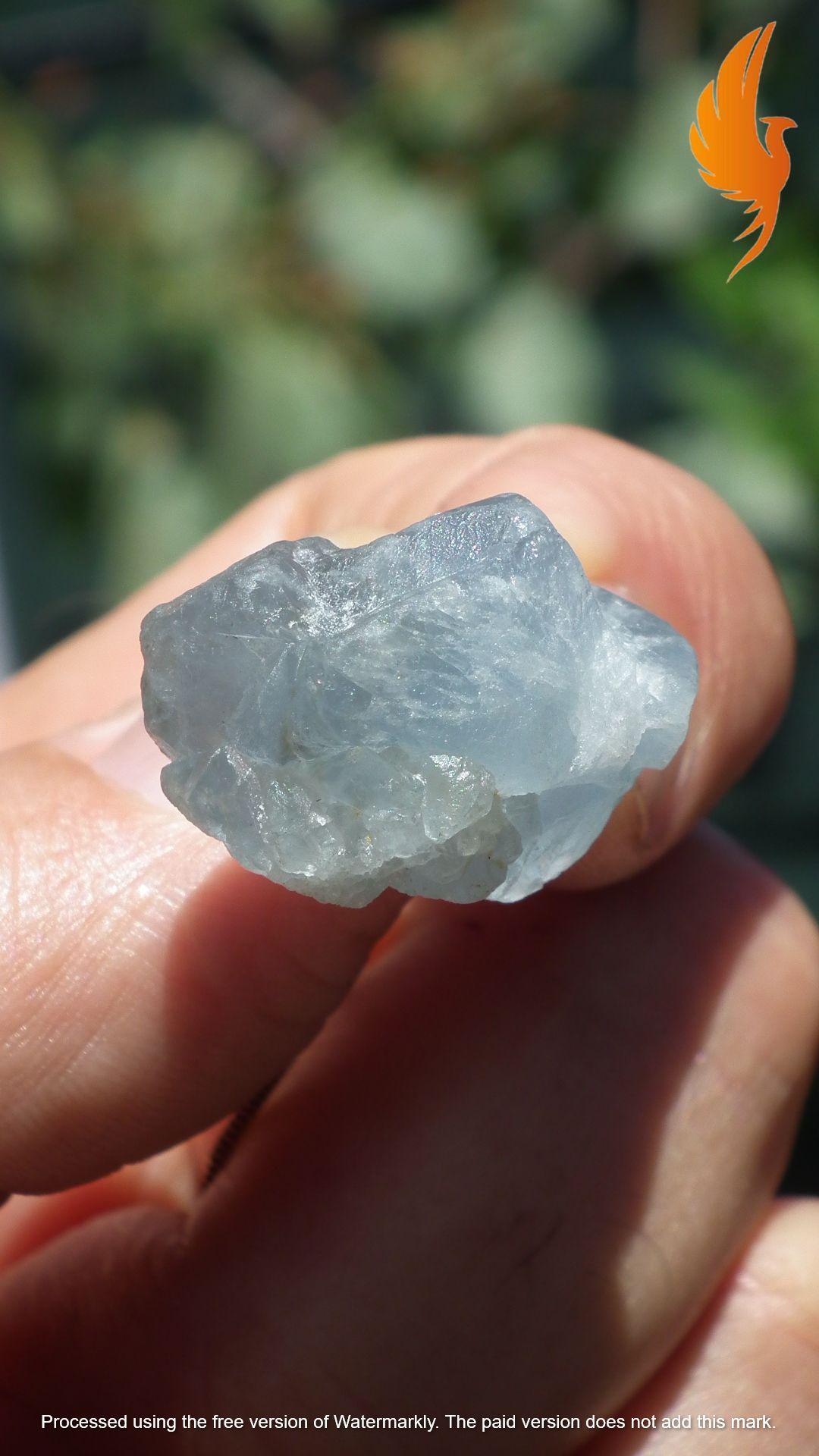 Celestite necklace / Celestite crystal / Blue celestite