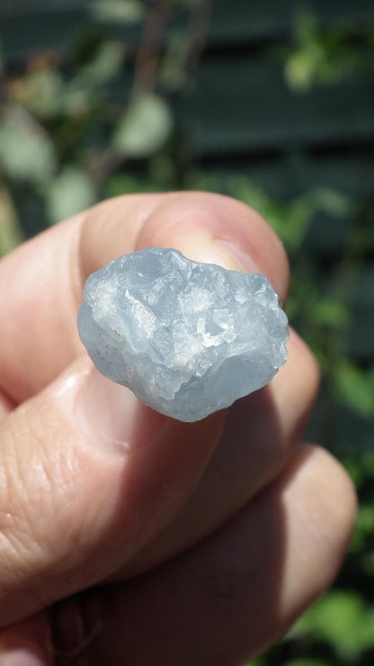 Celestite necklace / Celestite crystal / Blue celestite