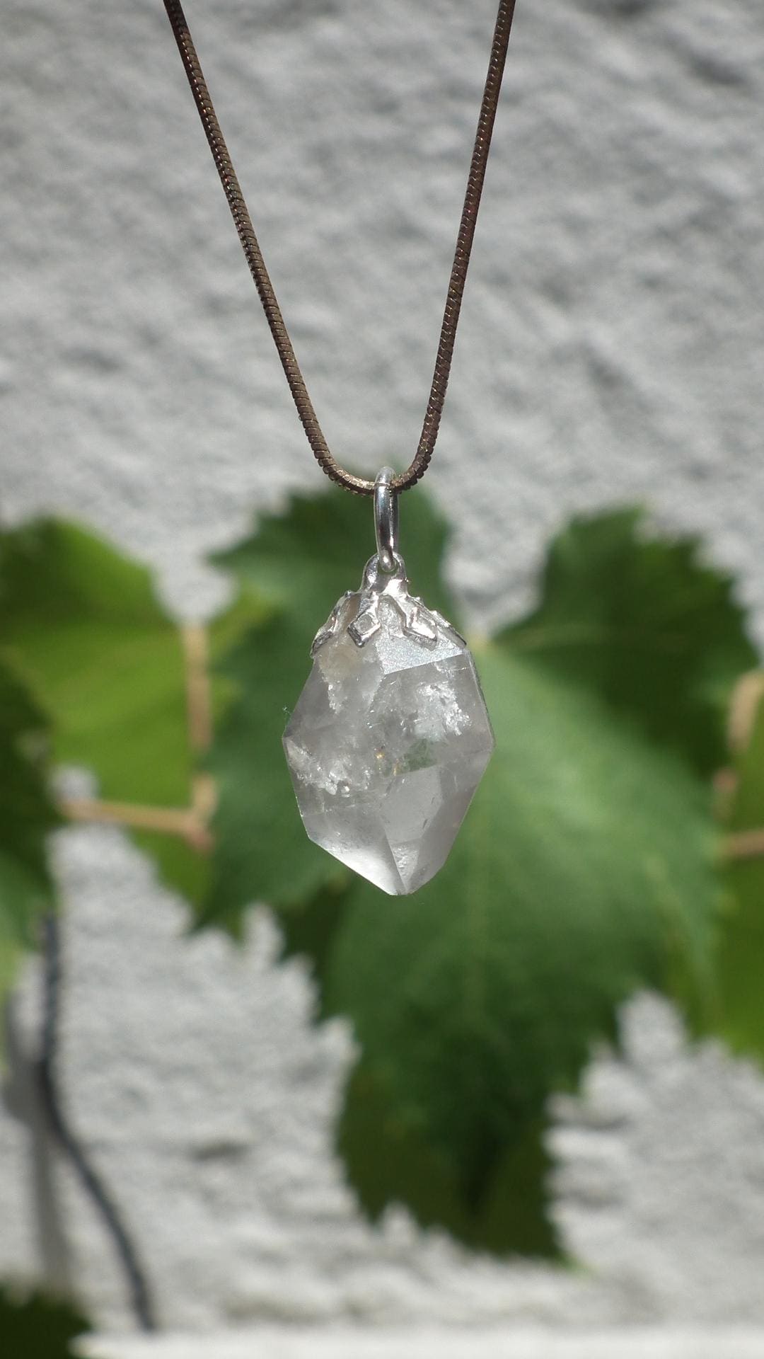 herkimer diamond necklace