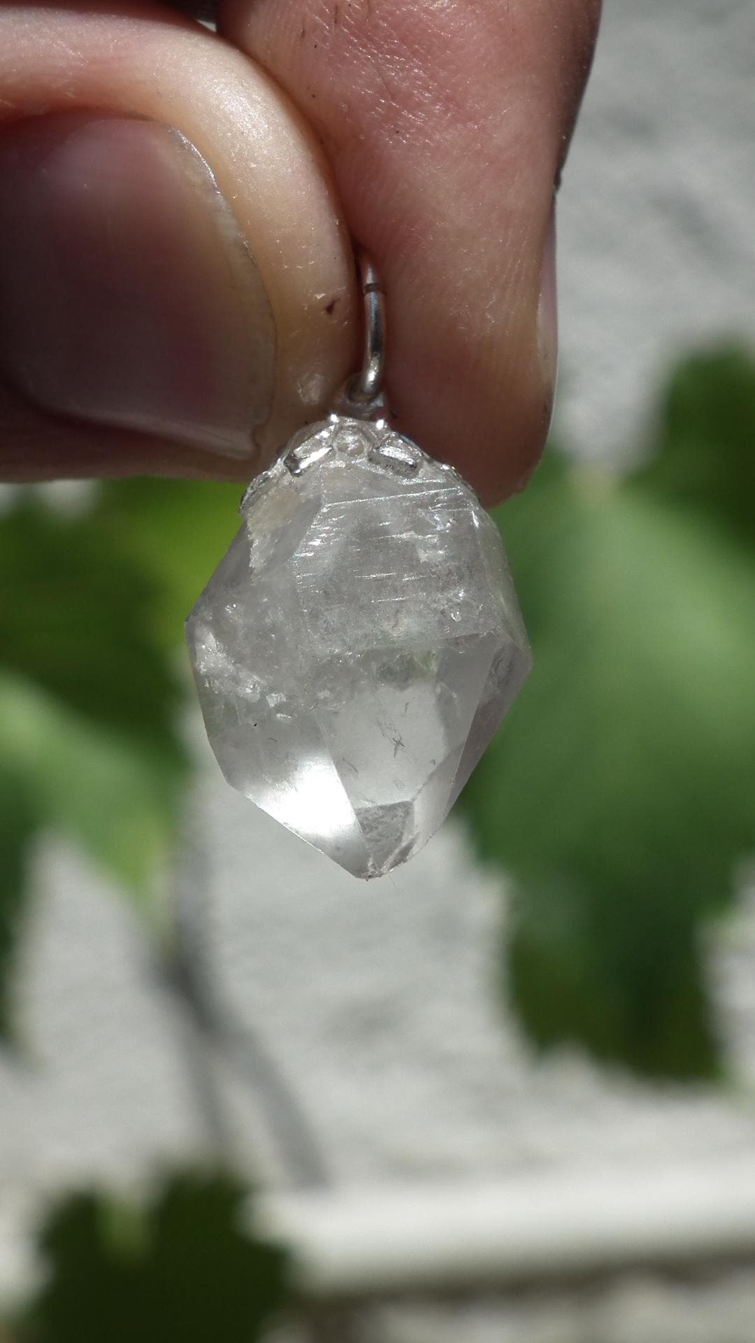 herkimer diamond necklace