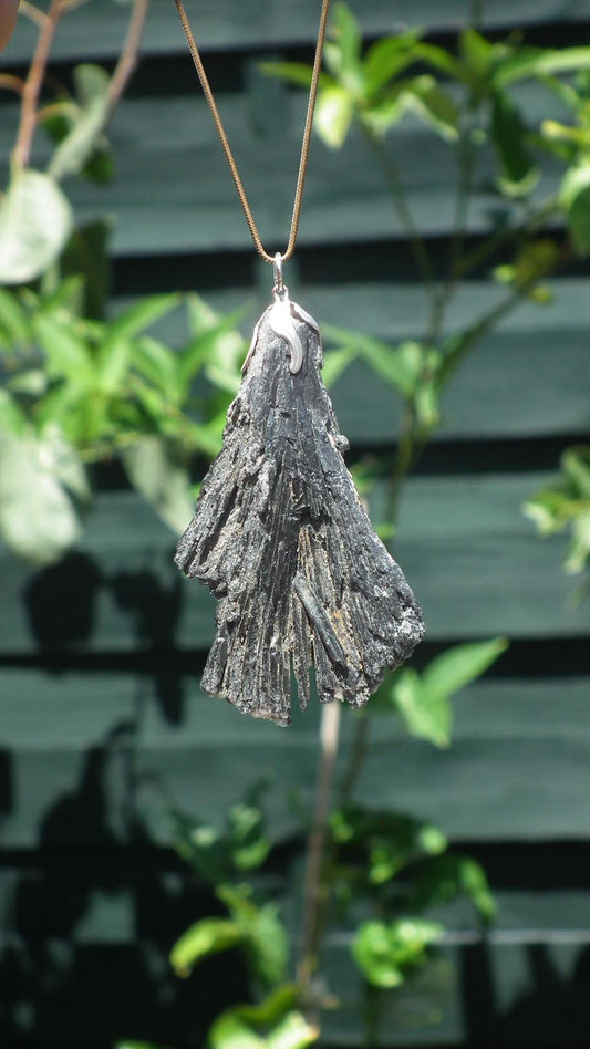 Black Kyanite pendant