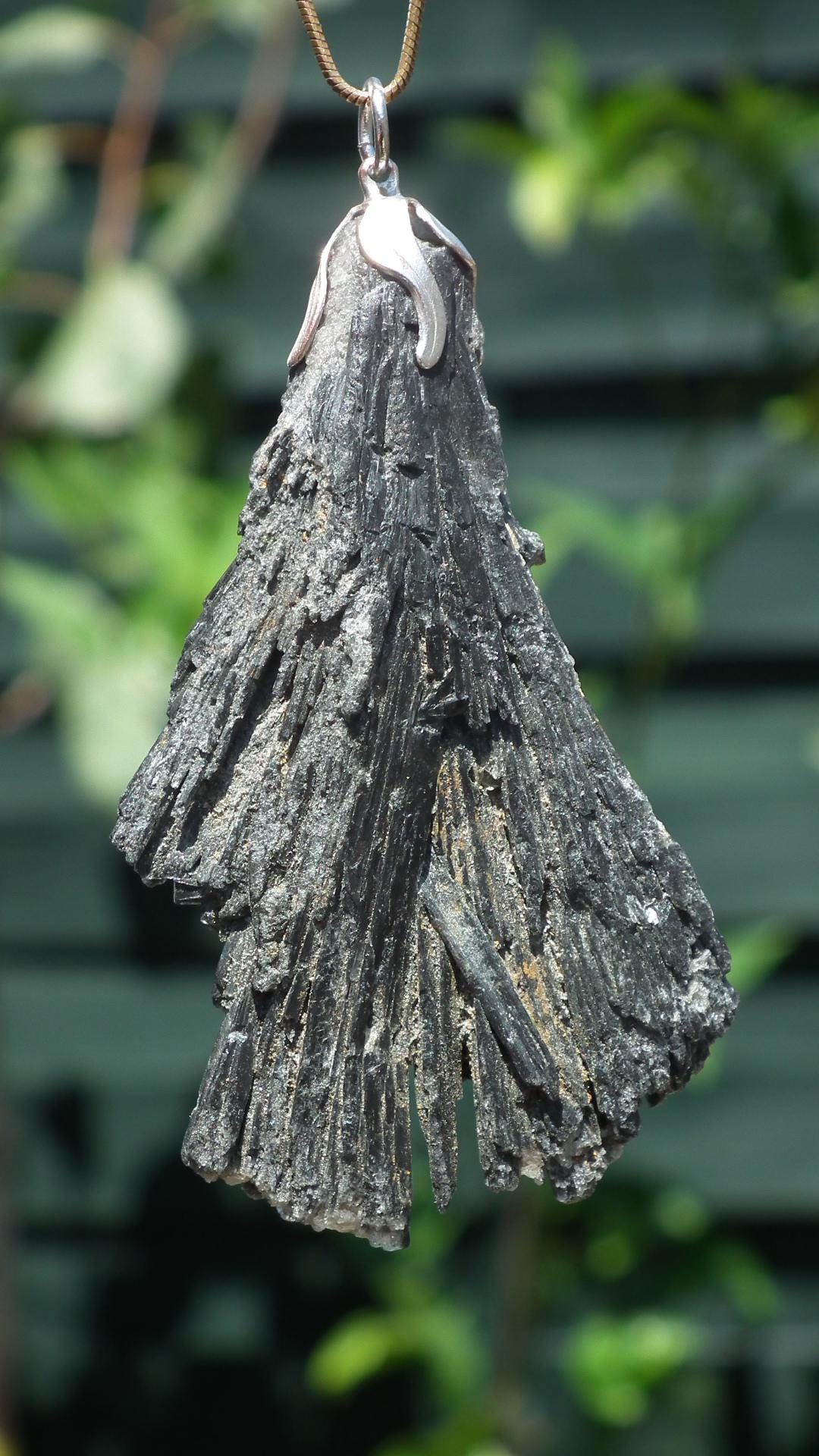 Black Kyanite pendant