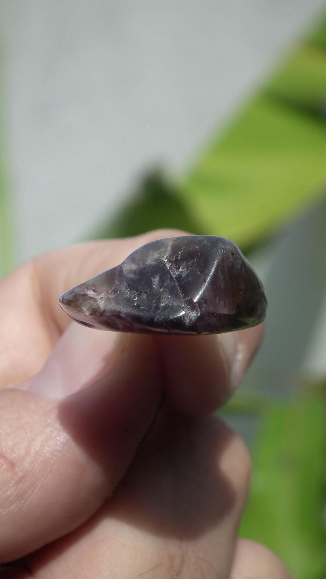 Super 7 pendant with silverplated bail