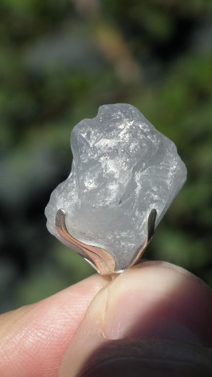 Celestite necklace / Celestite crystal / Blue celestite