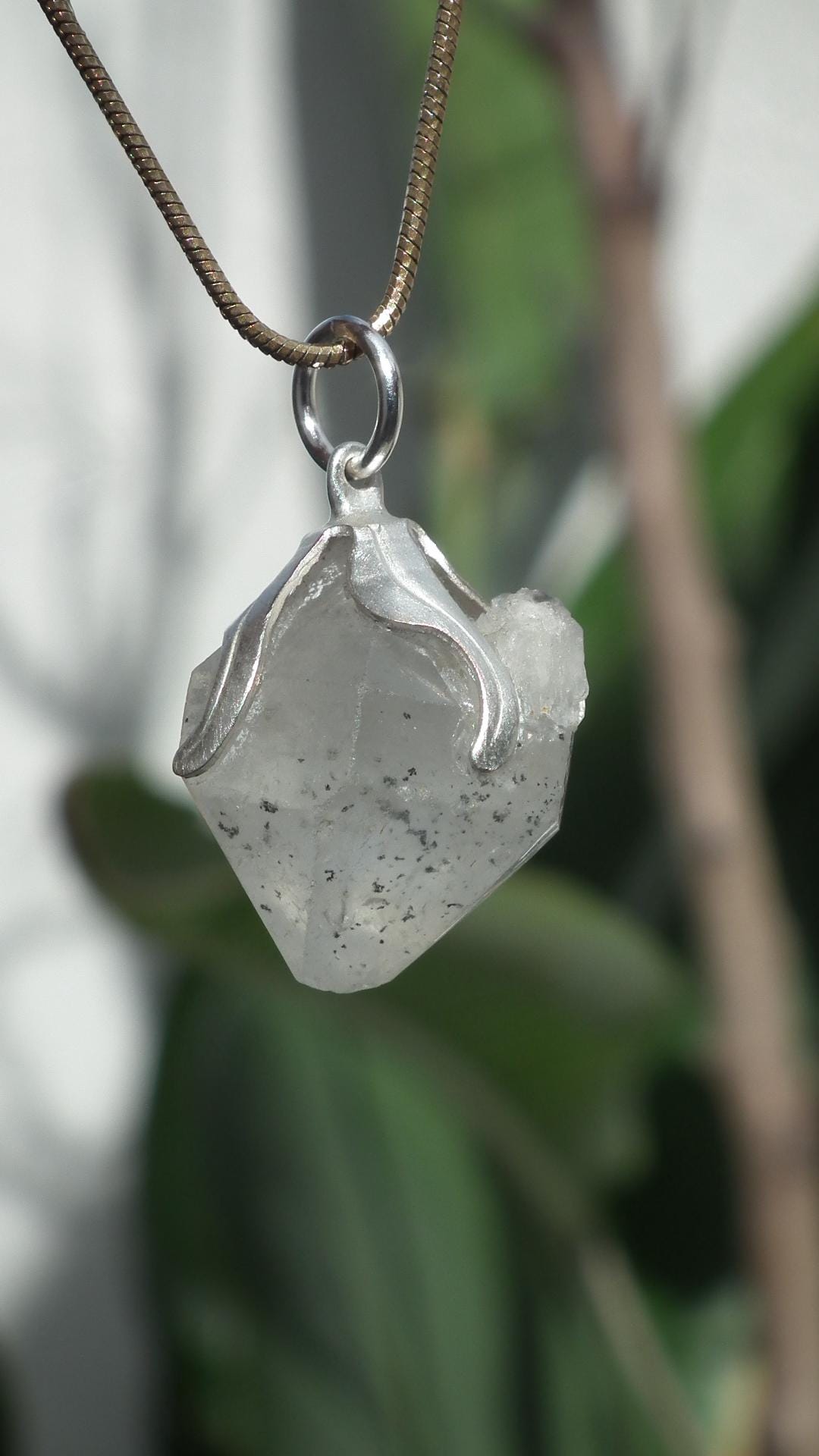 Herkimer diamond pendant