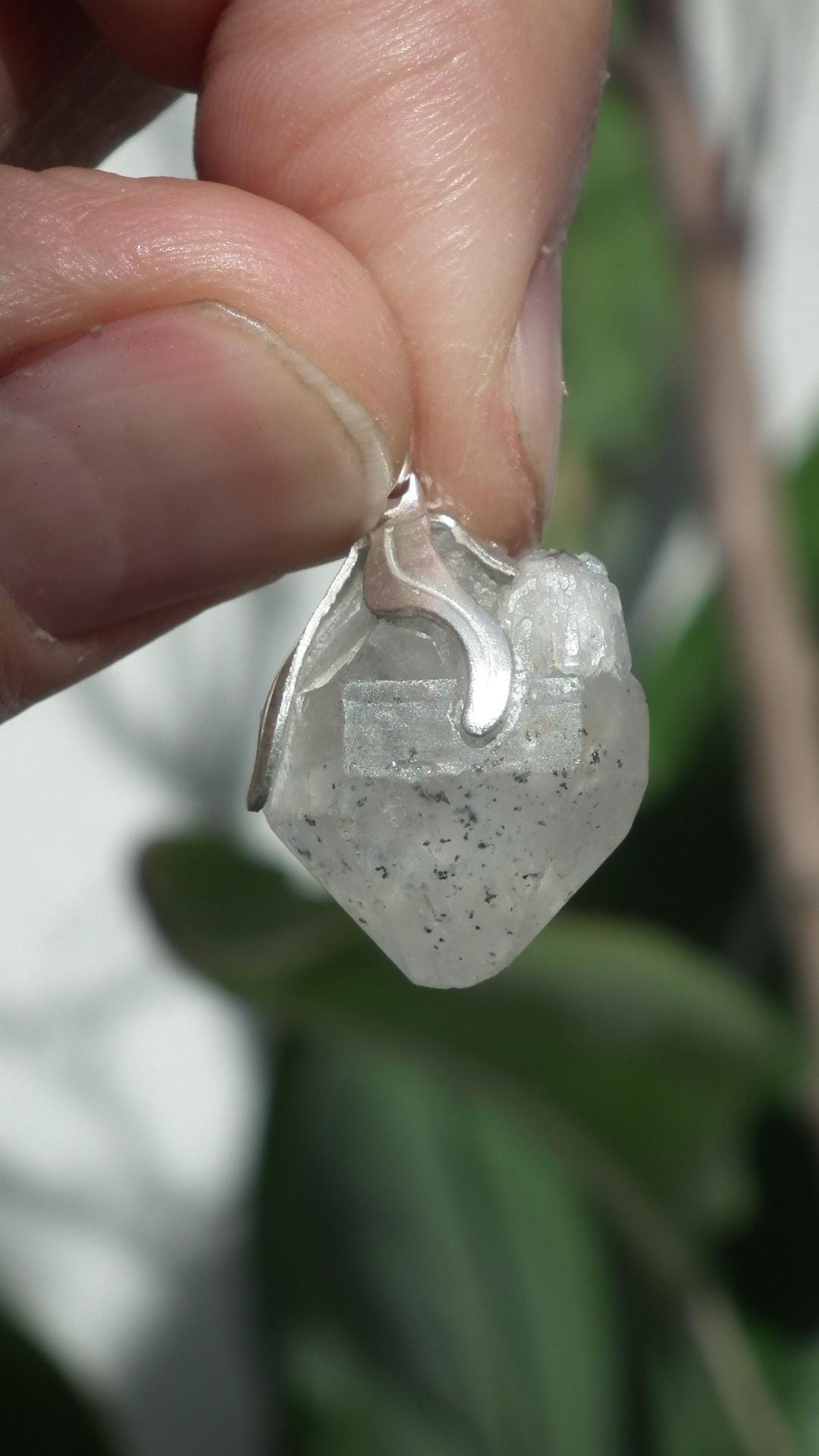 Herkimer diamond pendant