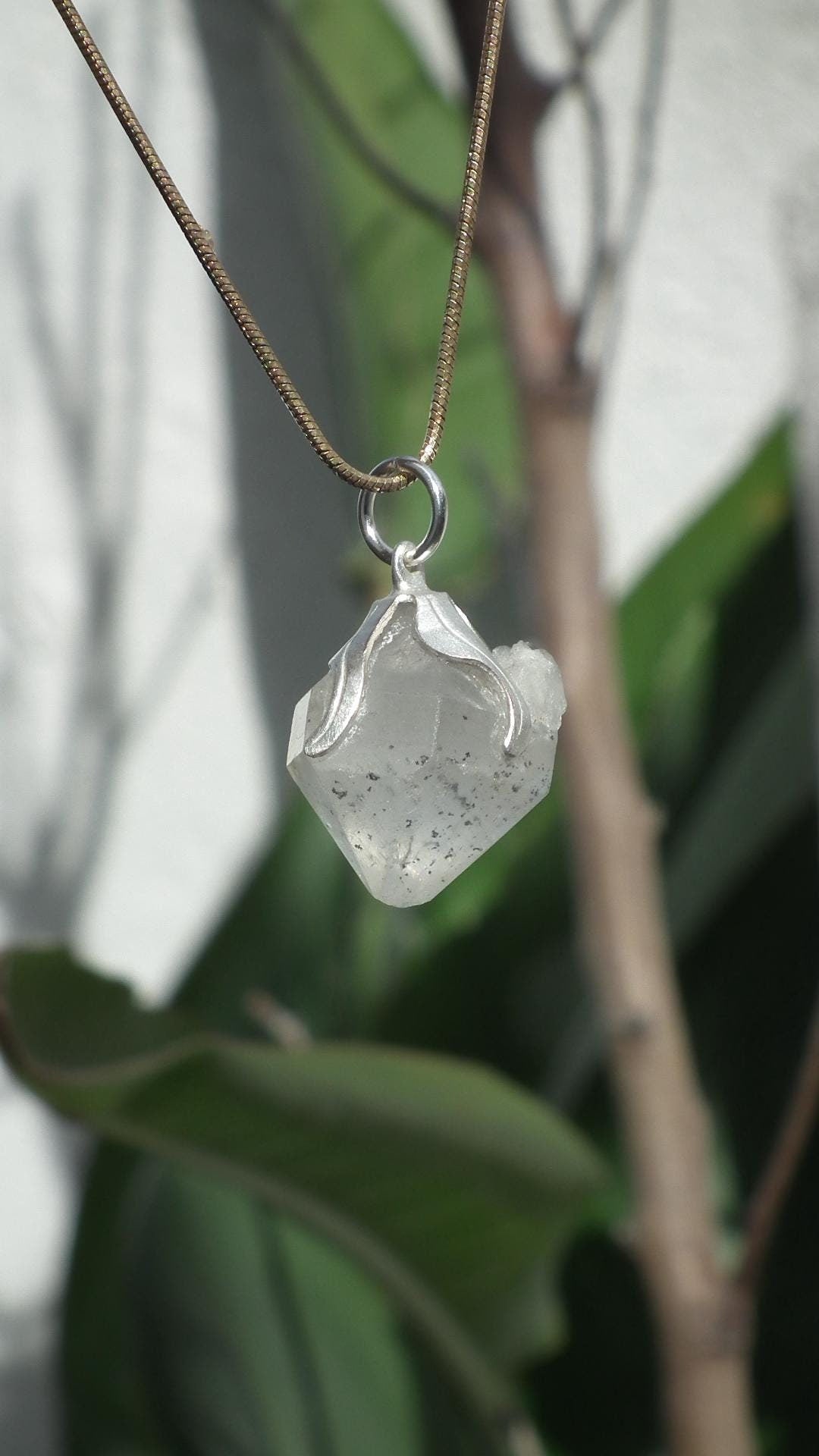 Herkimer diamond pendant