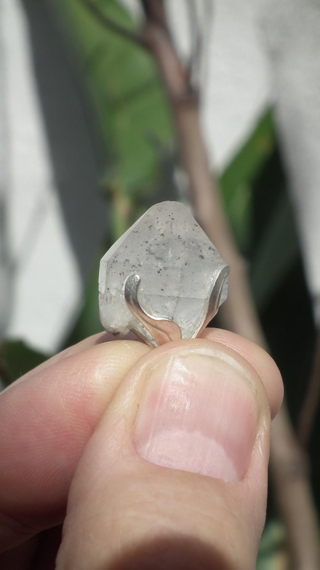 Herkimer diamond pendant