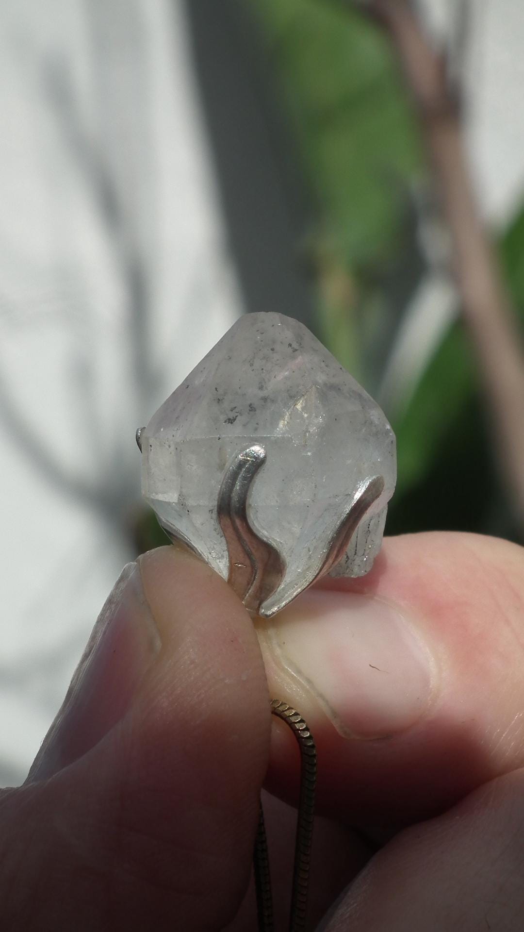 Herkimer diamond pendant