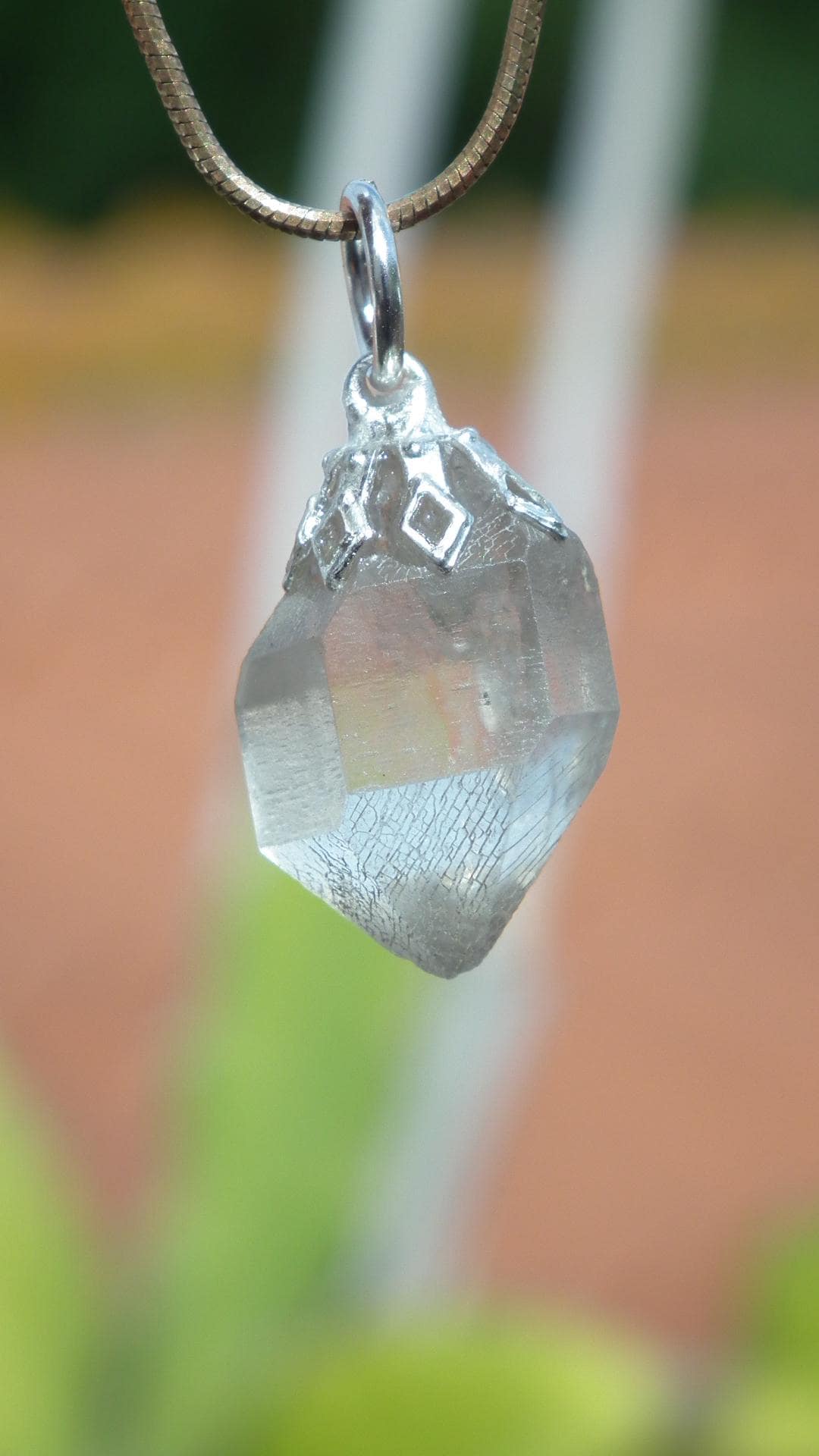 Herkimer diamond necklace // XXL Herkimer diamond necklace