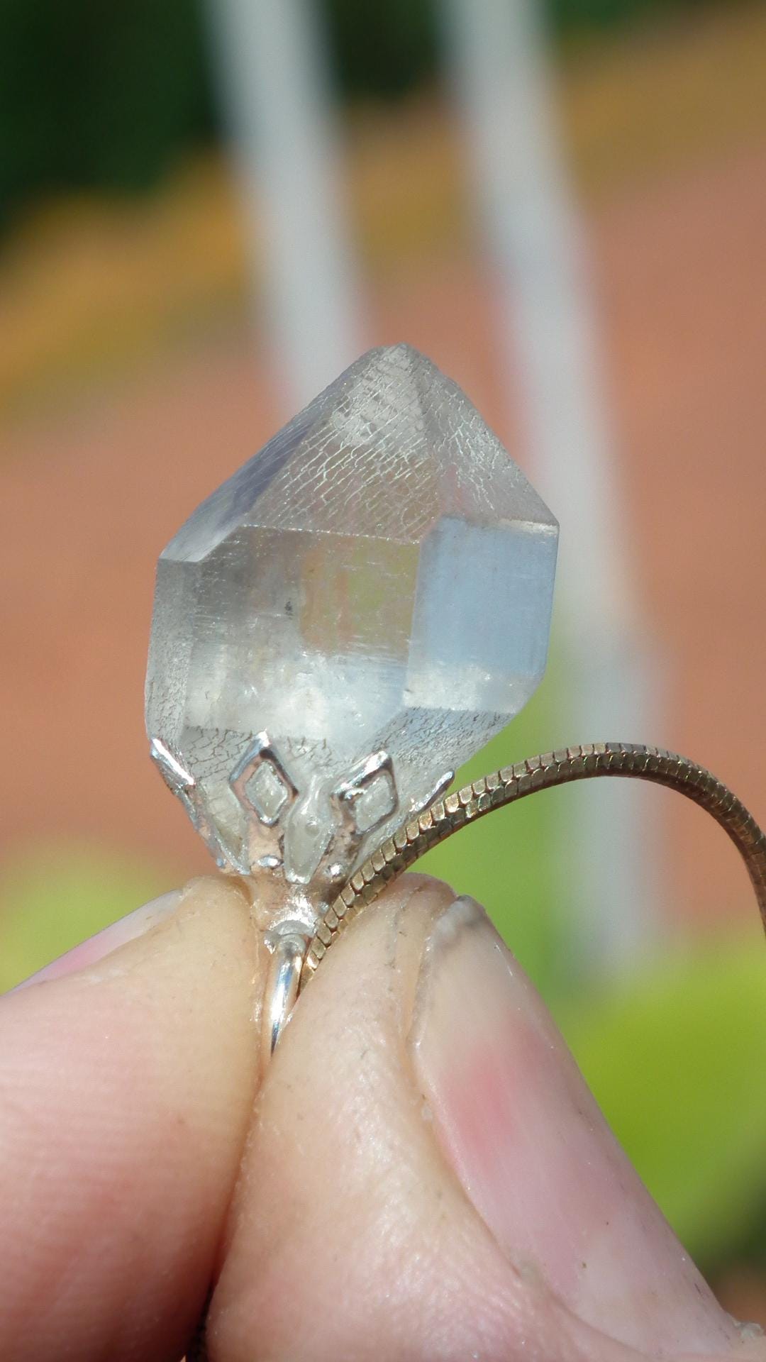 Herkimer diamond necklace // XXL Herkimer diamond necklace