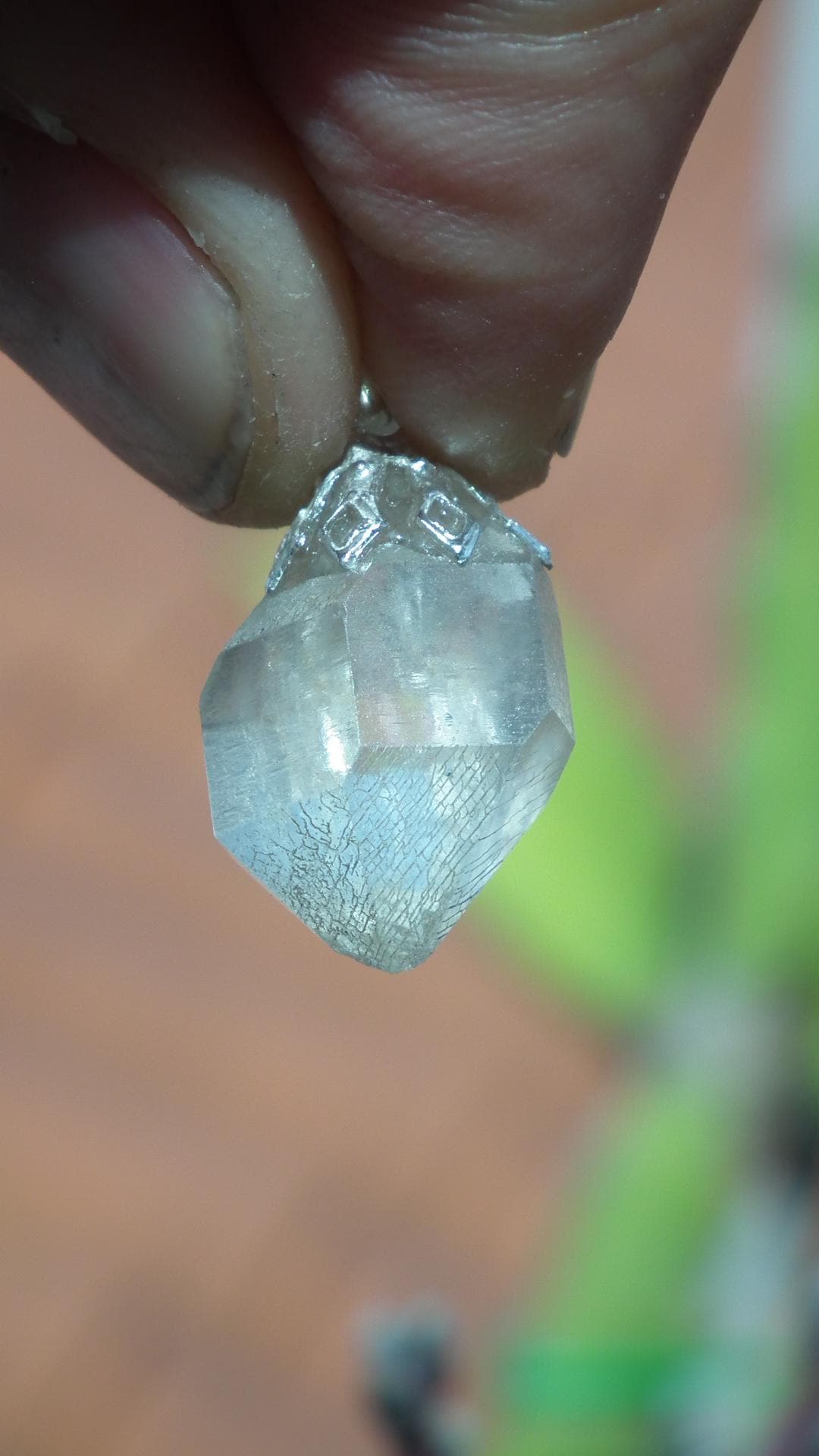 Herkimer diamond necklace // XXL Herkimer diamond necklace