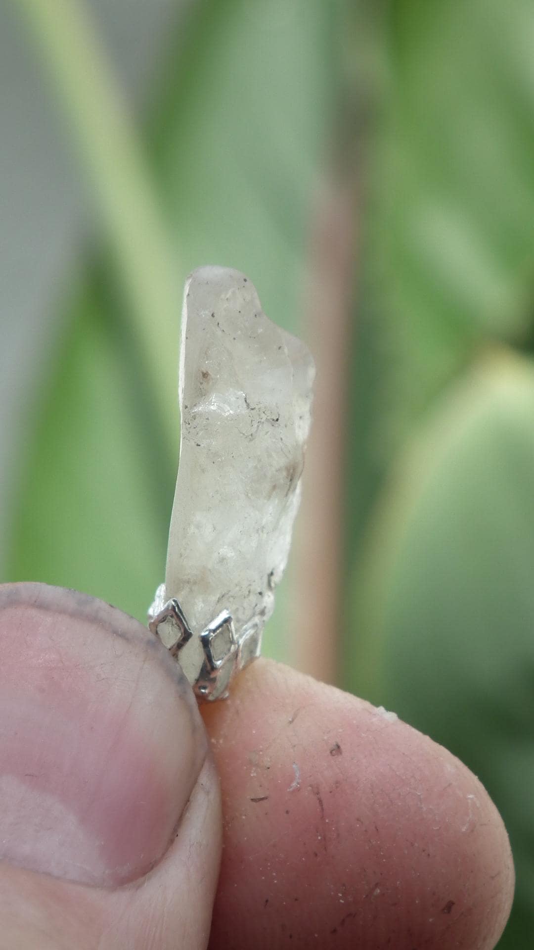Genuine libyan desert glass pendant