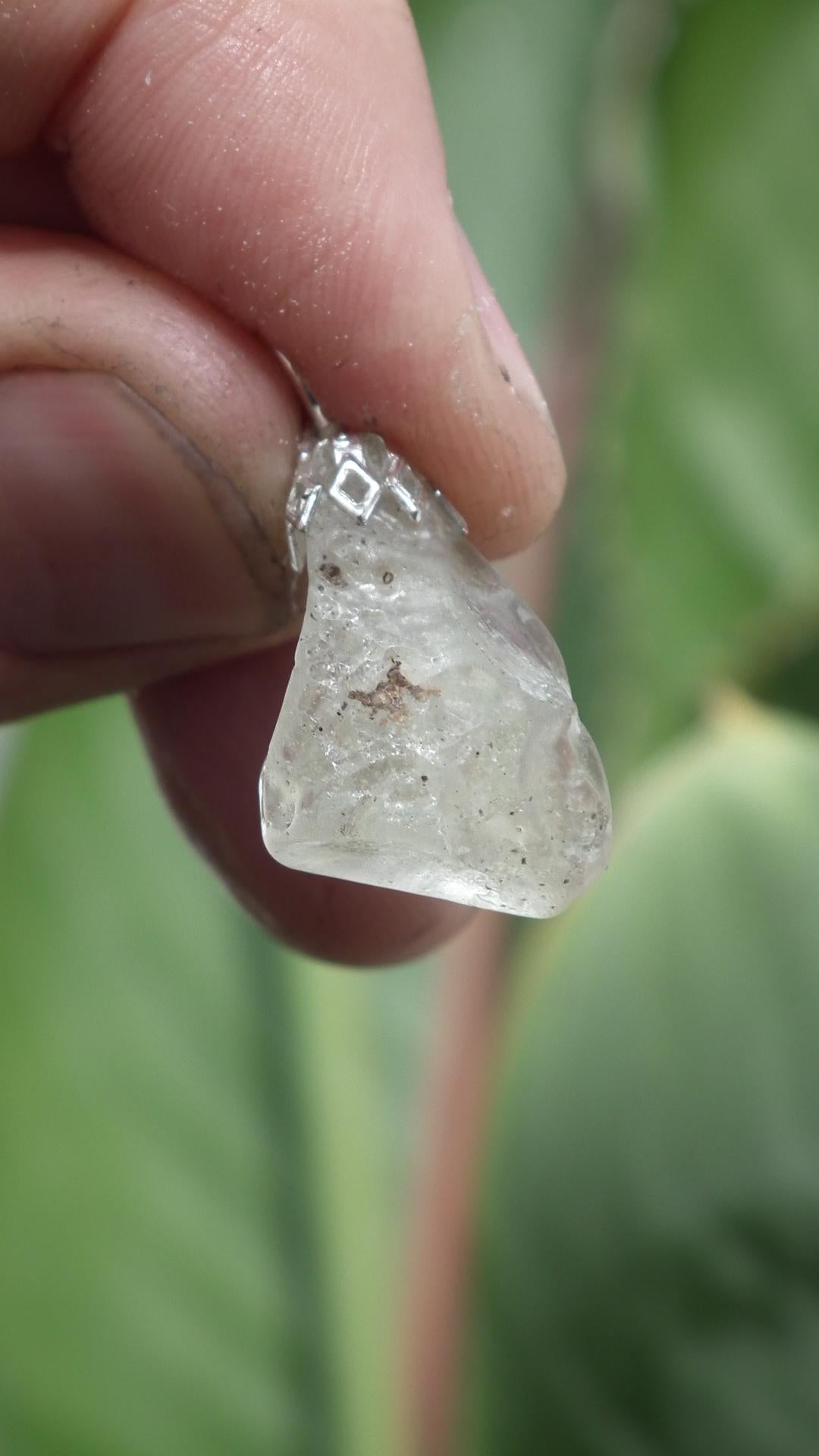 Genuine libyan desert glass pendant