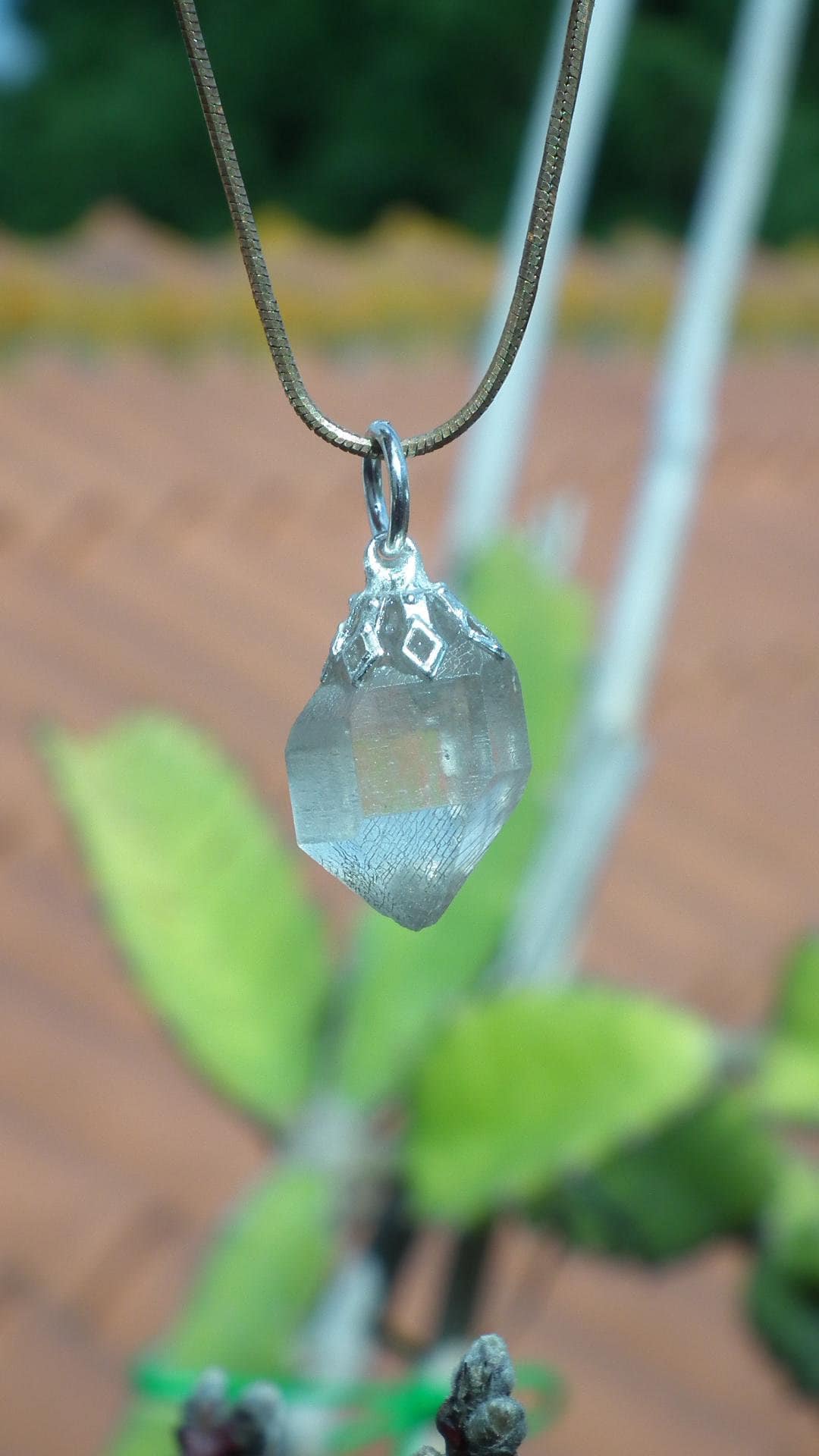 Herkimer diamond necklace // XXL Herkimer diamond necklace