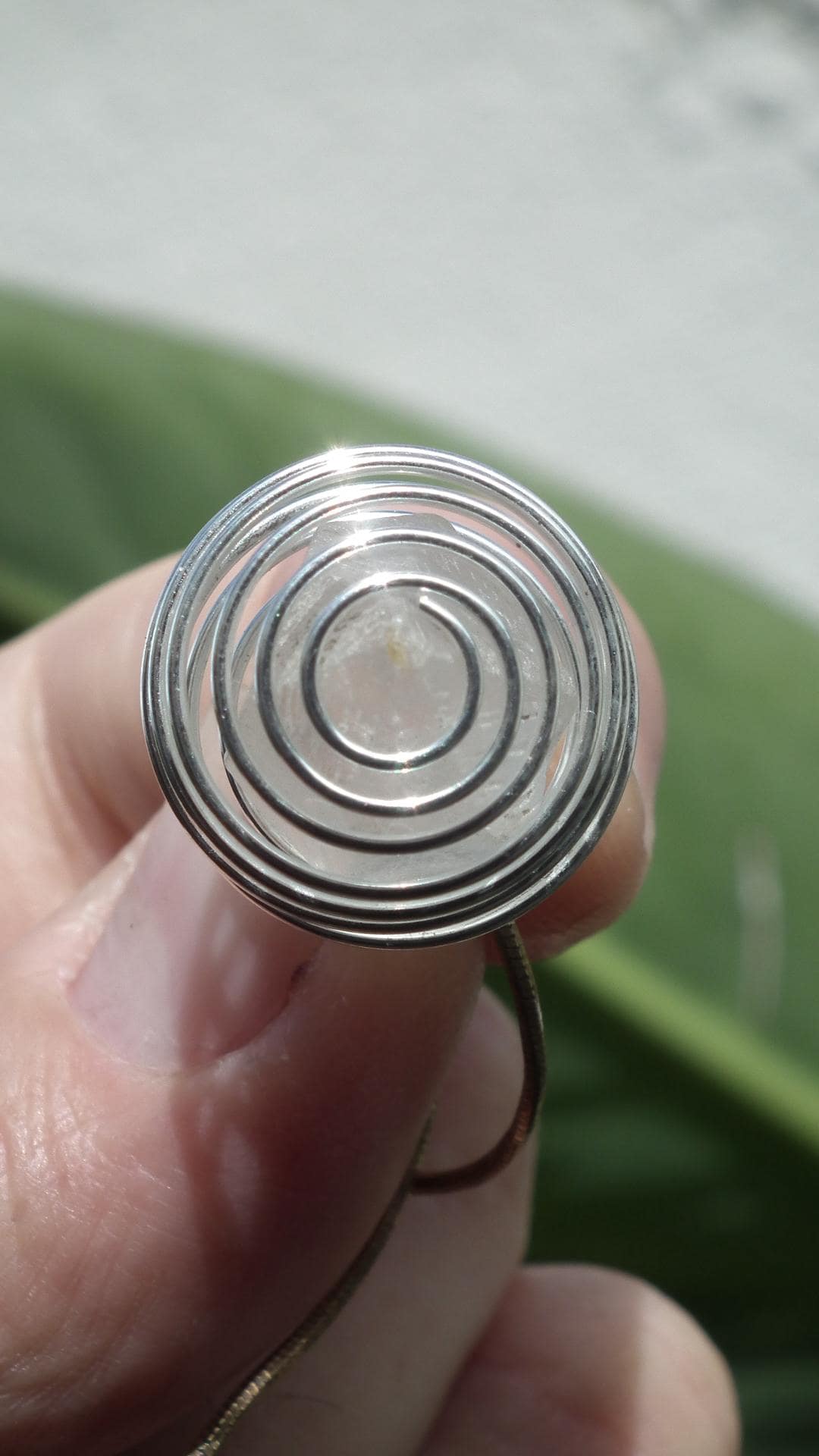 herkimer diamond pendant