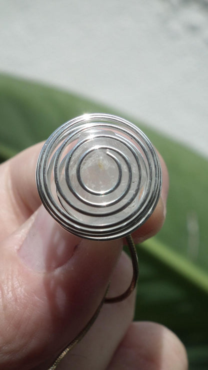 herkimer diamond pendant