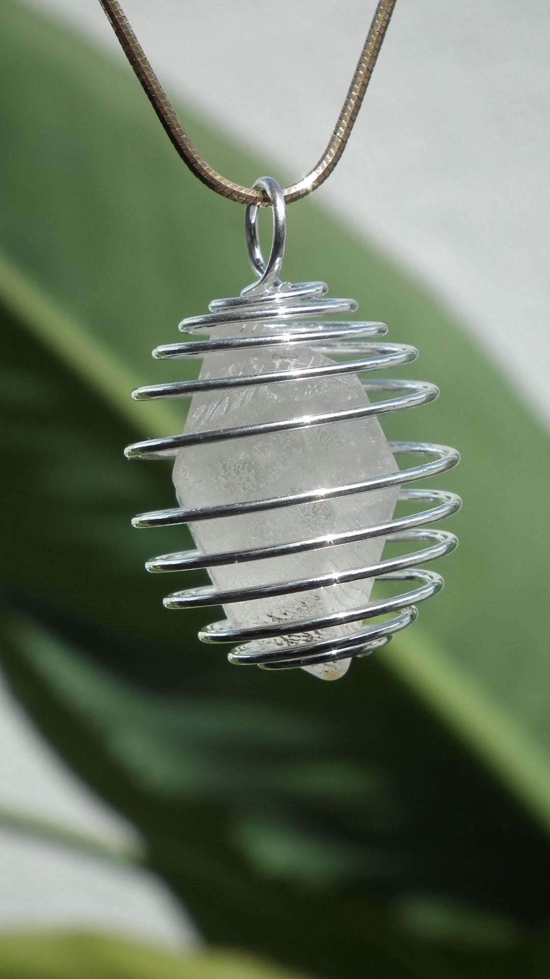 herkimer diamond pendant