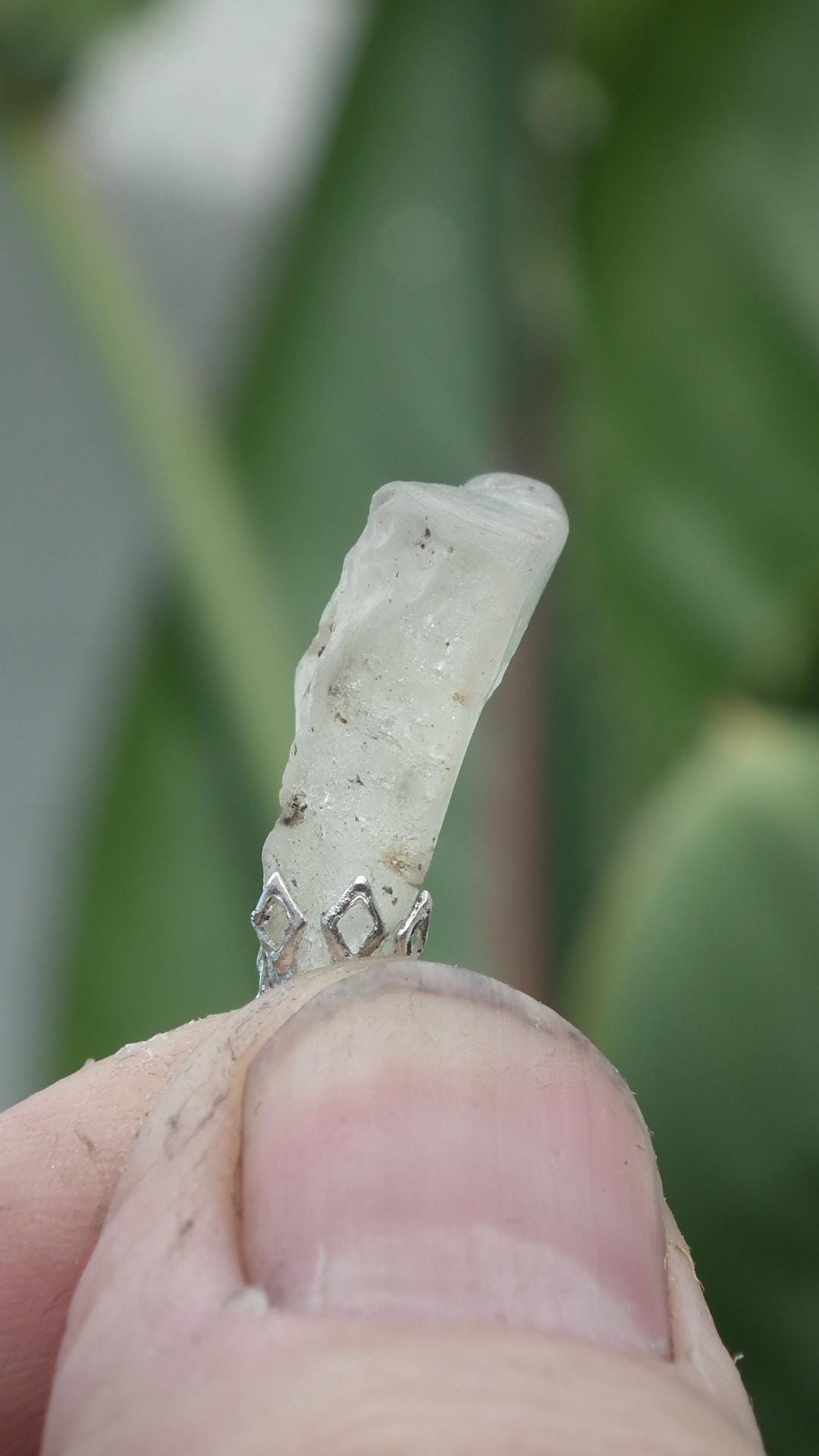 Genuine libyan desert glass pendant