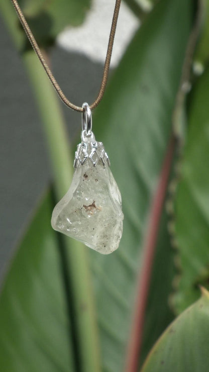 Genuine libyan desert glass pendant