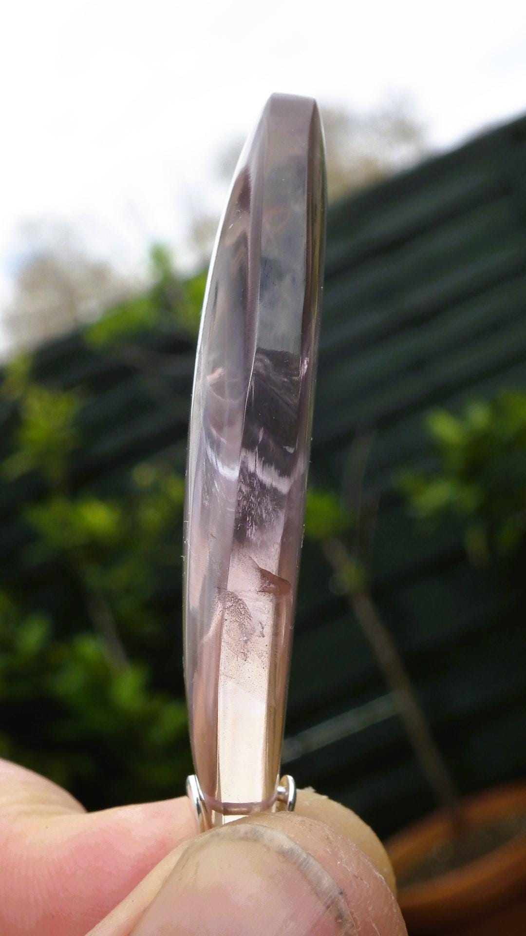 Ametrine necklace // Ametrine crystal // Ametrine pendant // with sterling silver bail