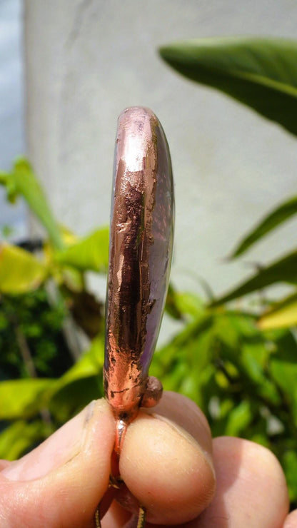 Electroformed copper Ametrine pendant