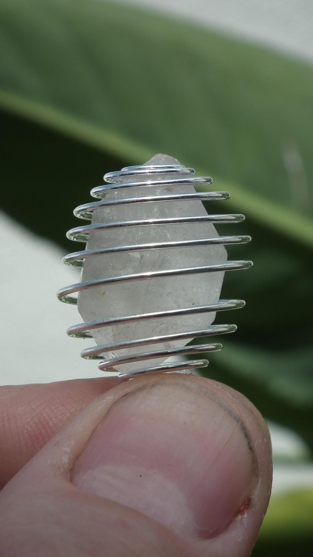 herkimer diamond pendant