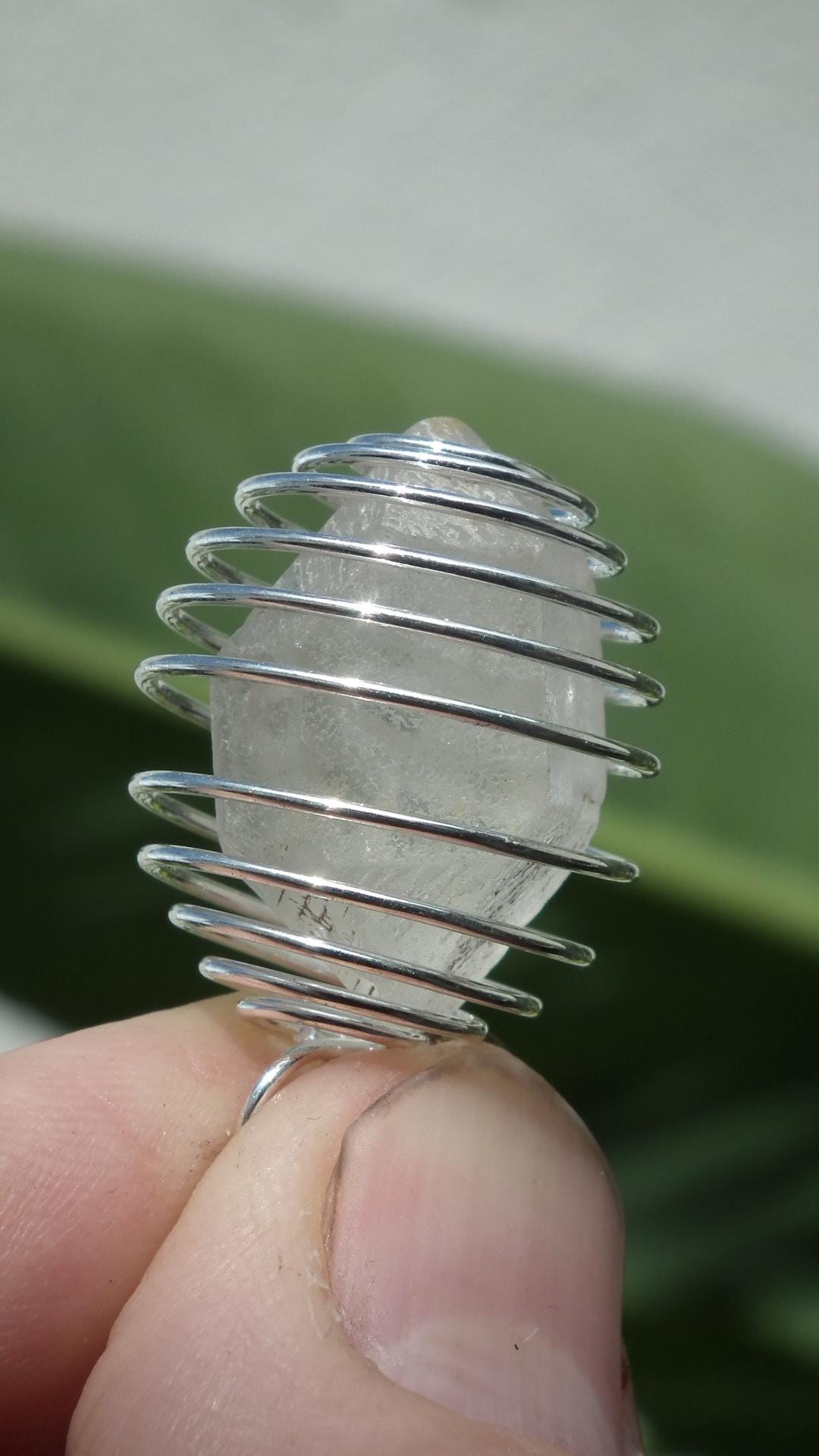 herkimer diamond pendant